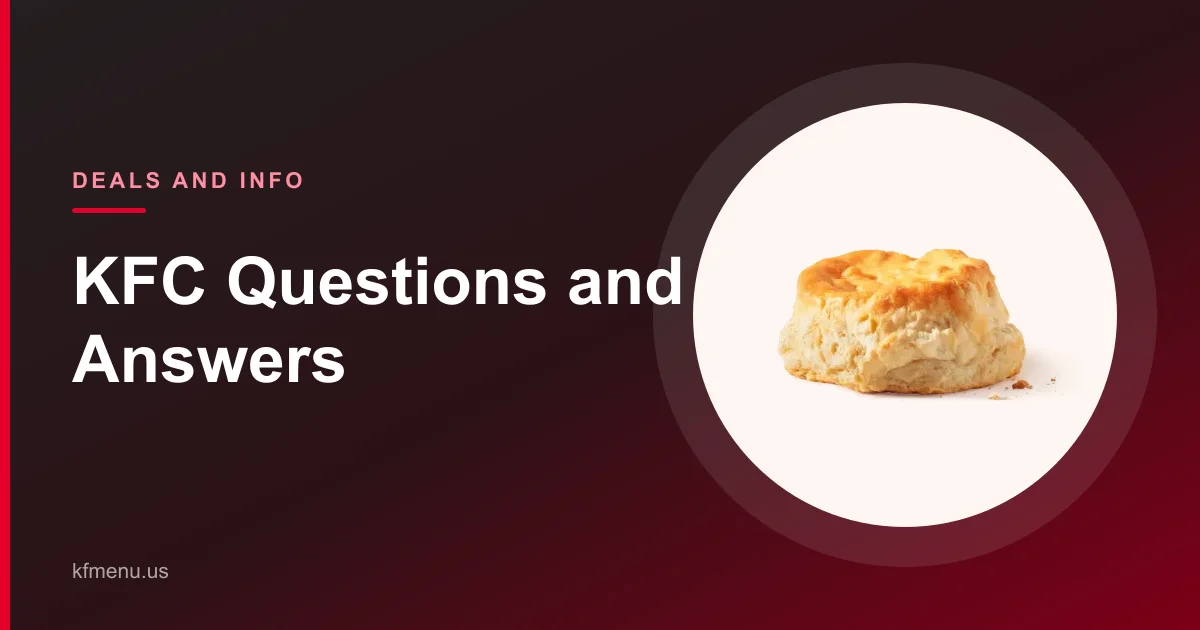 kfc faq