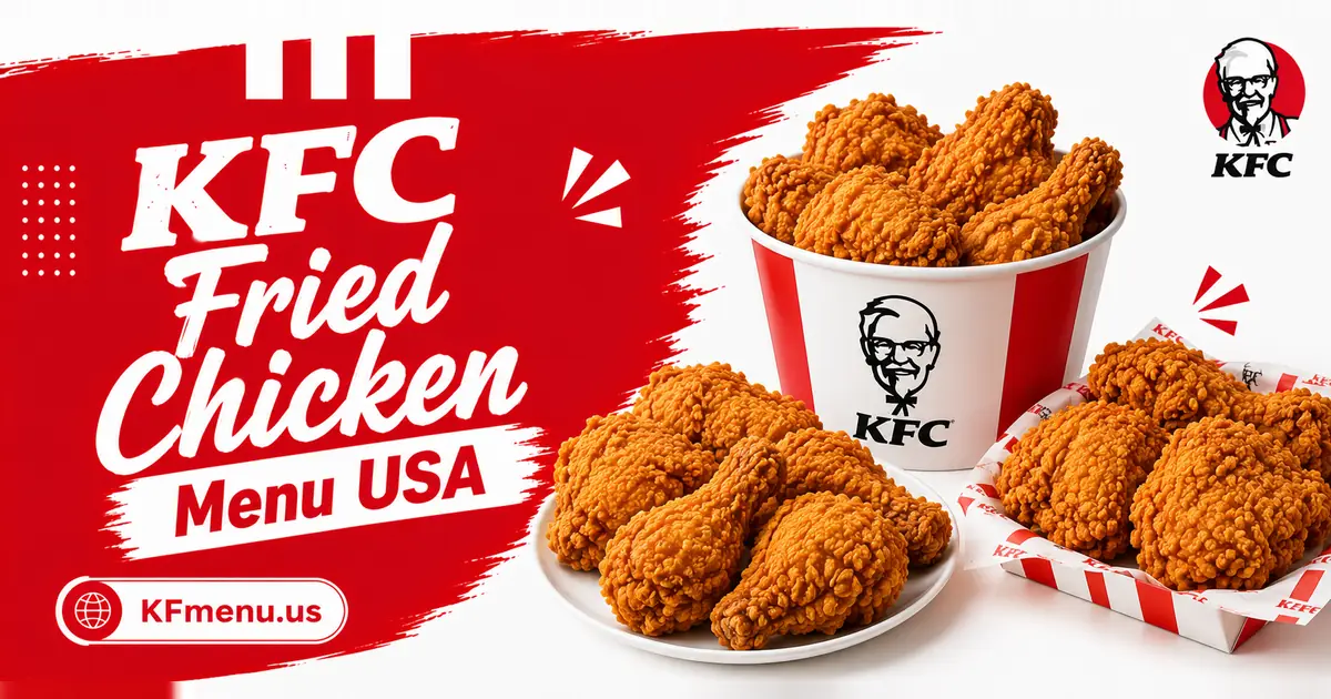 kfc fried chicken menu